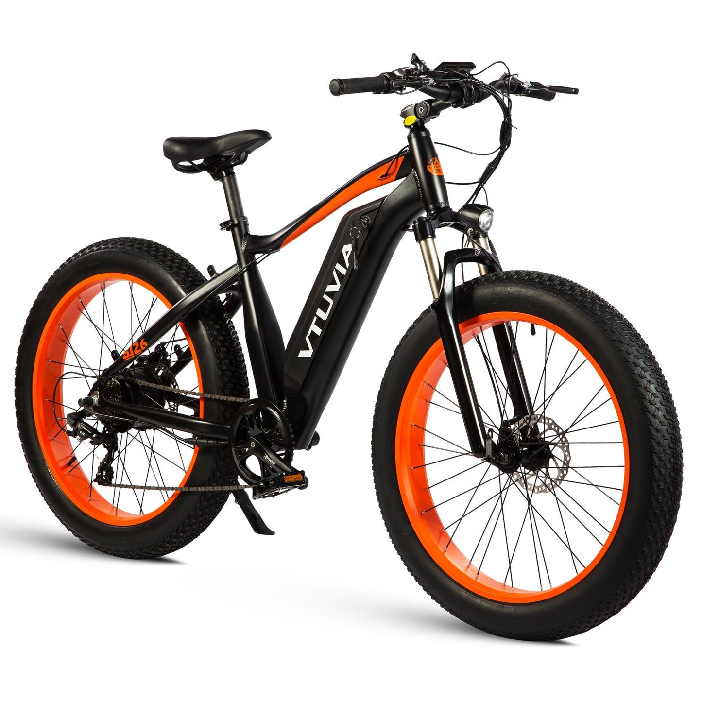 Vtuvia SJ26 Cruiser All Terrain Fat Tire Electric Bike - 750W with Front Suspension Fork