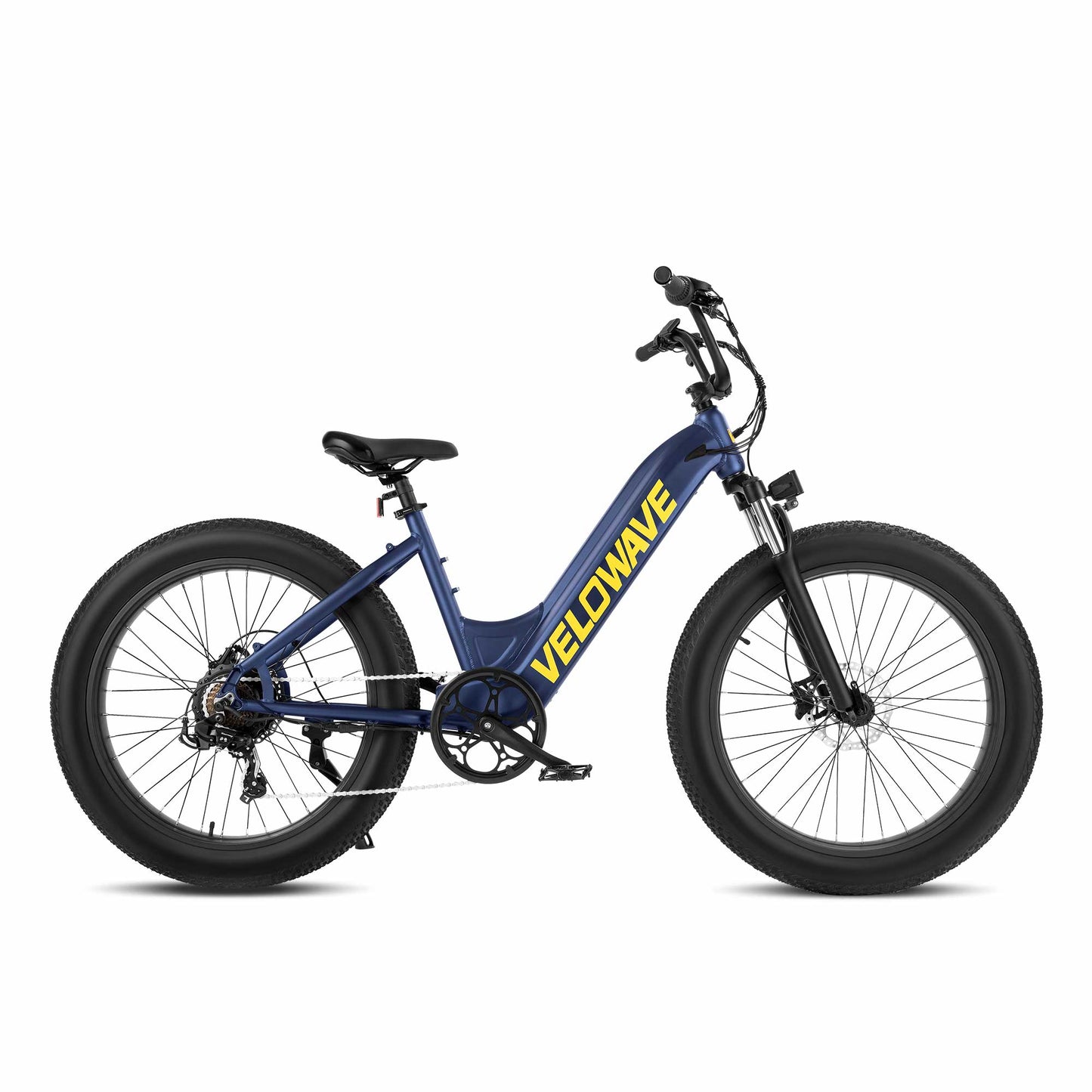 Velowave Rover Step Thru Fat Tire Electric Bike - 750W Motor