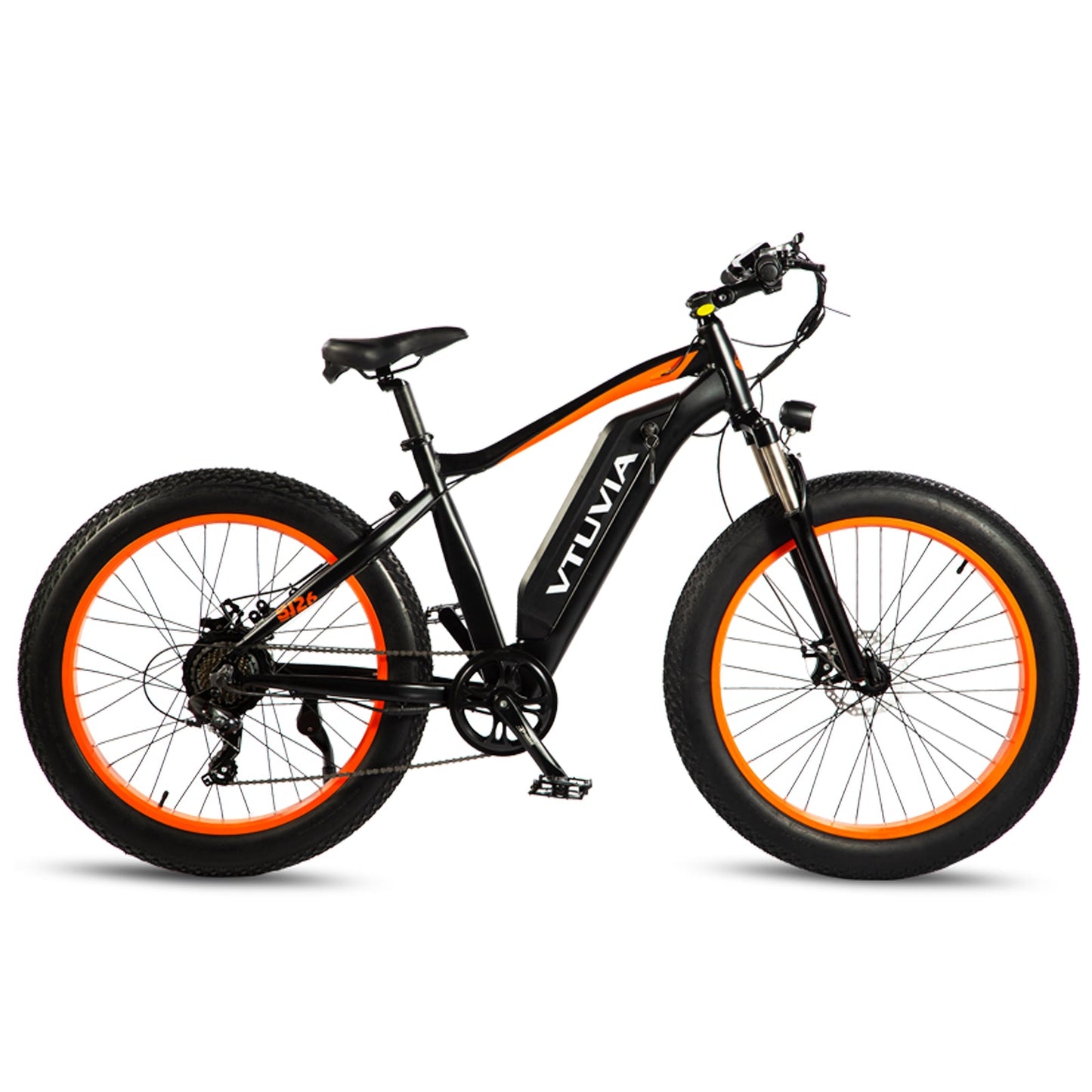 Vtuvia SJ26 Cruiser All Terrain Fat Tire Electric Bike - 750W with Front Suspension Fork