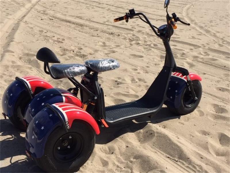 SoverSky T7.0 2000W 20MPH Electric Fat Tire Mobility Trike Scooter