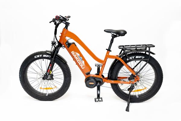 Bakcou Mule Elite Step Through 24" Electric Hunting Bike Bafang Ultra Mid Drive Motor