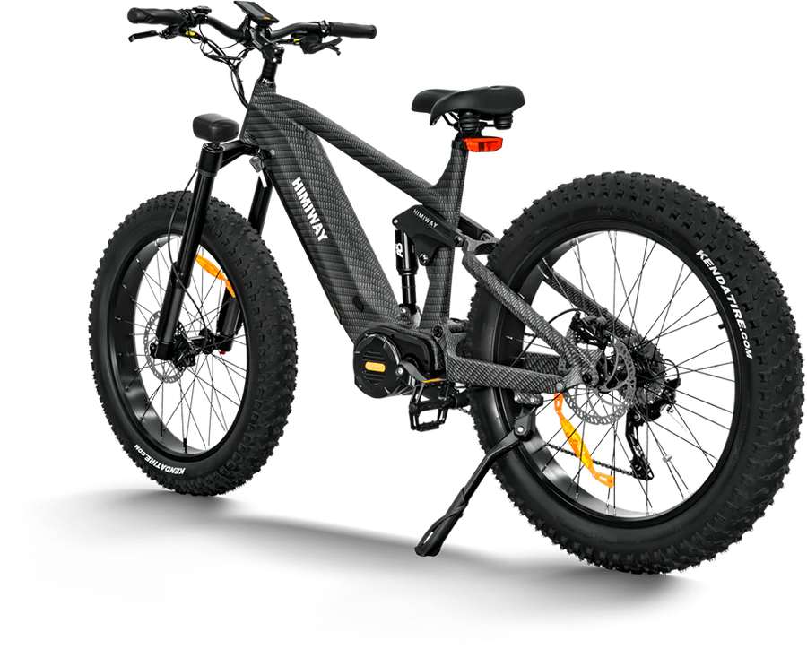 Himiway Cobra Pro Full Suspension Electric Bike w/ All Terrain Fat Tire 1000W For Steep Mountainous Hills