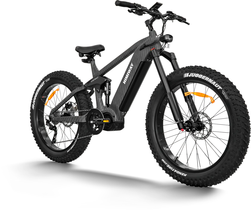 Himiway Cobra Pro Full Suspension Electric Bike w/ All Terrain Fat Tire 1000W For Steep Mountainous Hills