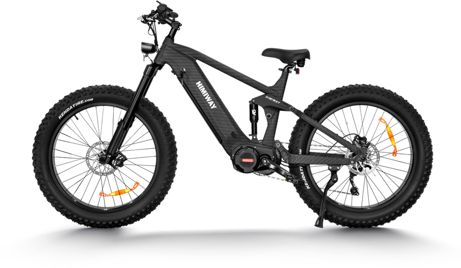 Himiway Cobra Pro Full Suspension Electric Bike w/ All Terrain Fat Tire 1000W For Steep Mountainous Hills