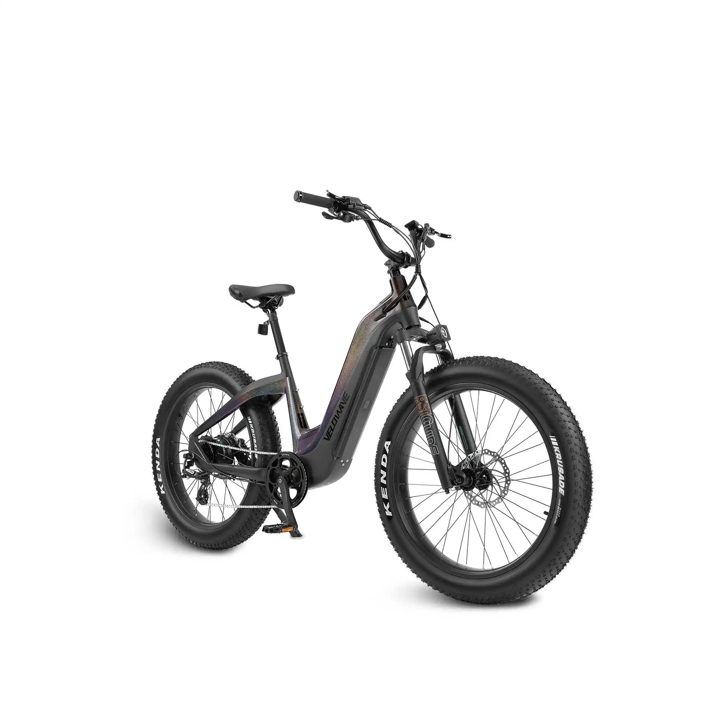 Velowave Grace Step Thru Electric Bike - All Terrain Fat Tire 750W Motor with Suspension Fork