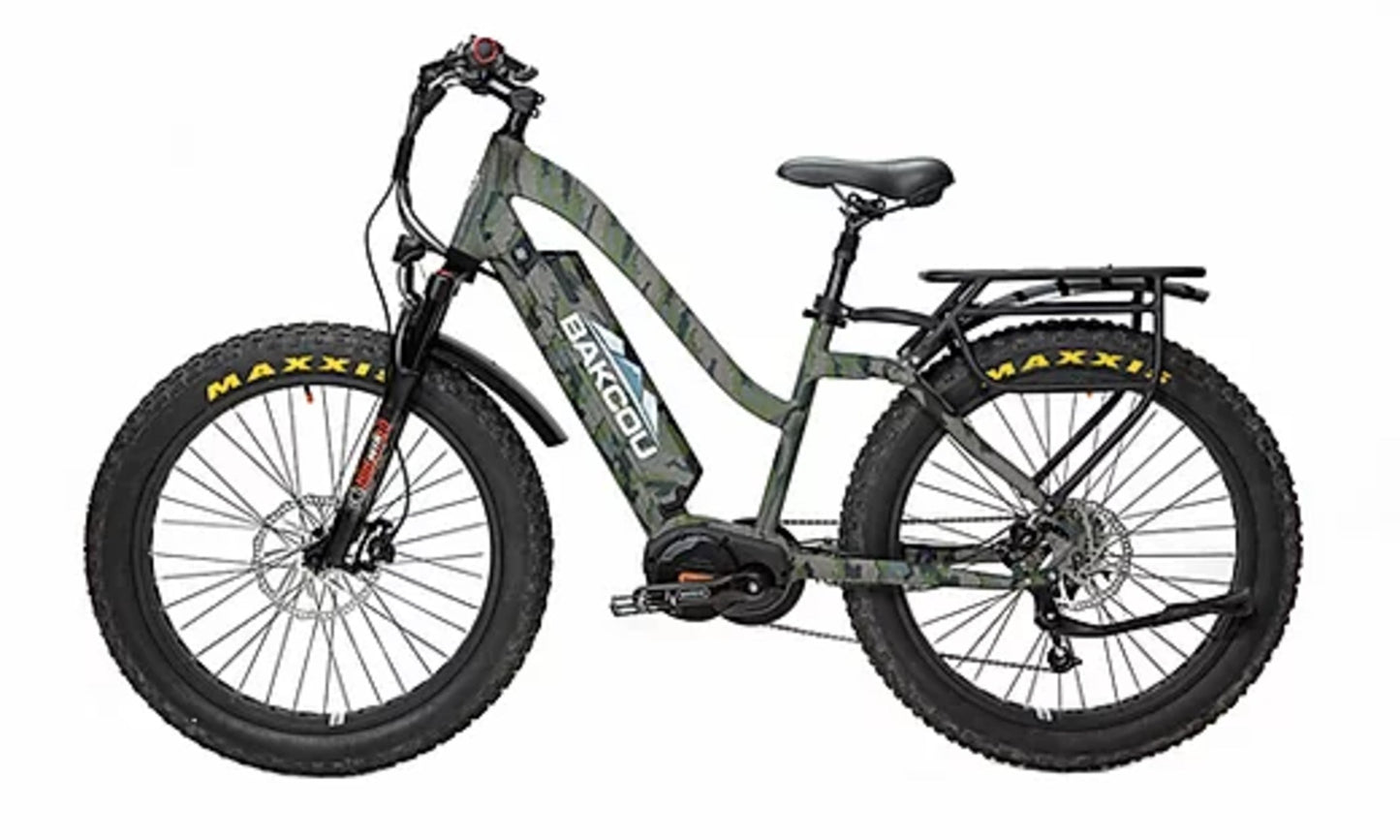 Bakcou Mule Elite Step Through 24" Electric Hunting Bike Bafang Ultra Mid Drive Motor