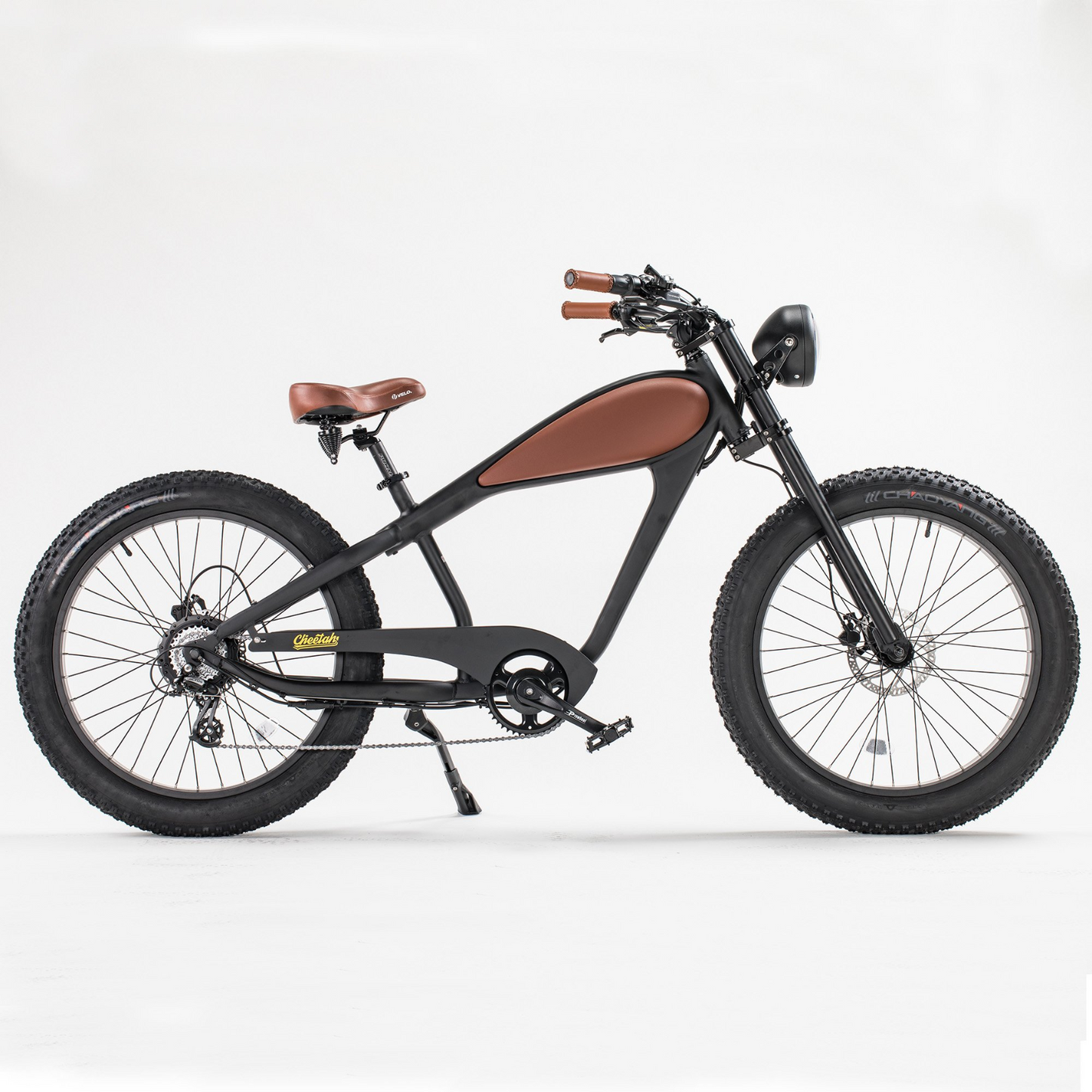 Revi Bikes Cheetah Cafe Racer Elite 26 Inch Fat Tire Ebike 48V 750W Electric Bike