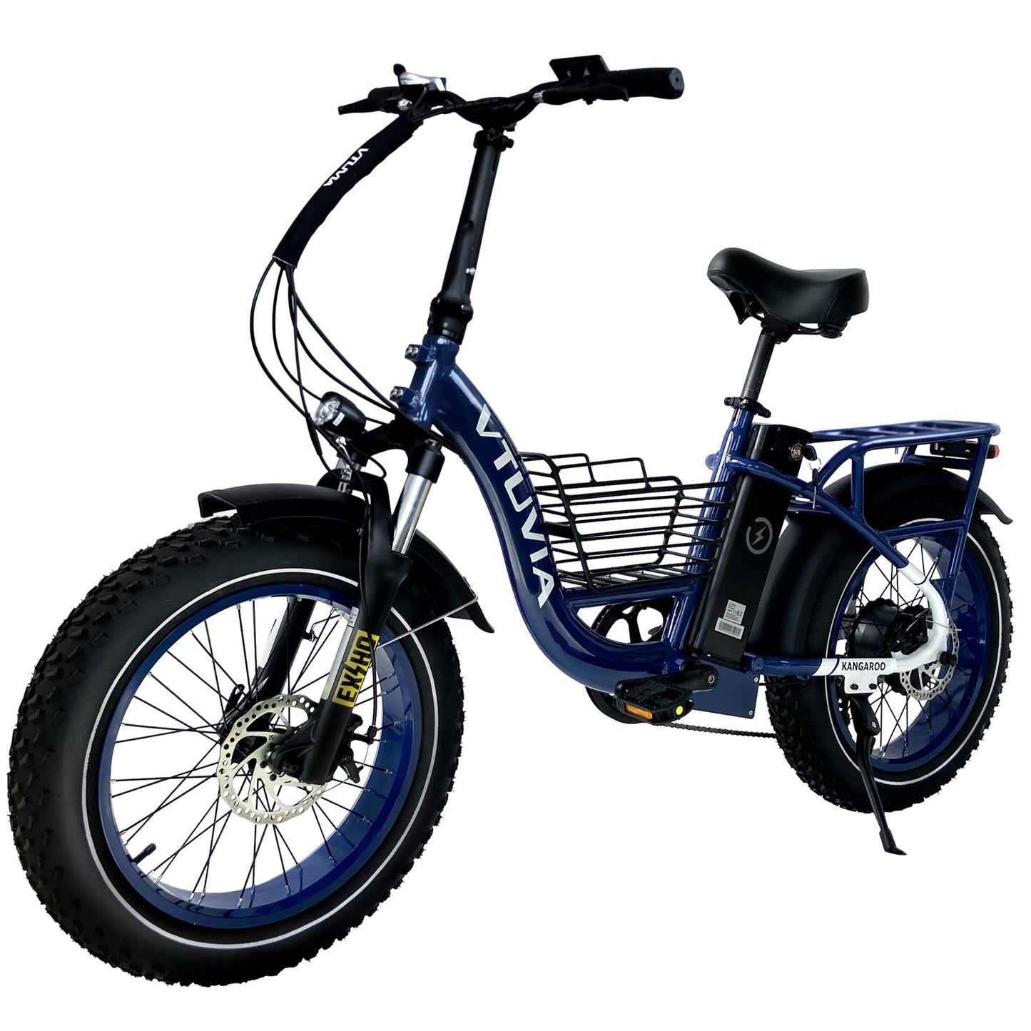 Vtuvia Kangaroo Step Thru 20 Inch Fat Tire Electric Bike - 750W with Suspension