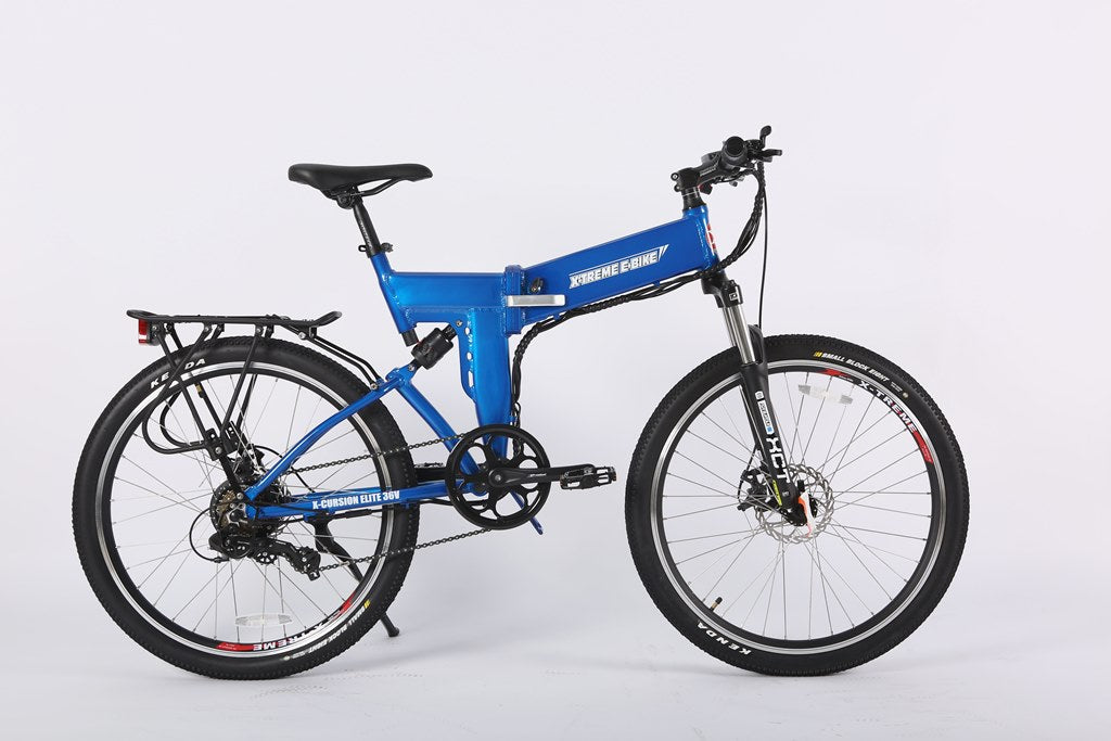 X-Treme X-Cursion Elite Max 36 Volt 26 Inch Electric Folding Mountain Bicycle