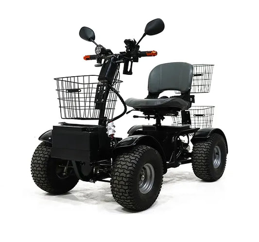 Green Transporter Cheeta Ninja All-Terrain Long Distance Mobility Scooter - Perfect For Golf Cart, 500lbs Weight Capacity