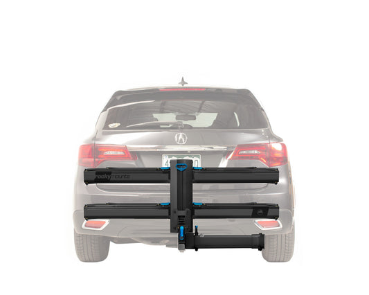 Rocky Mounts AfterParty Swing Away Platform Hitch Rack - Supports Bikes up to 3" Wide Tires and 60 lbs Per Bike