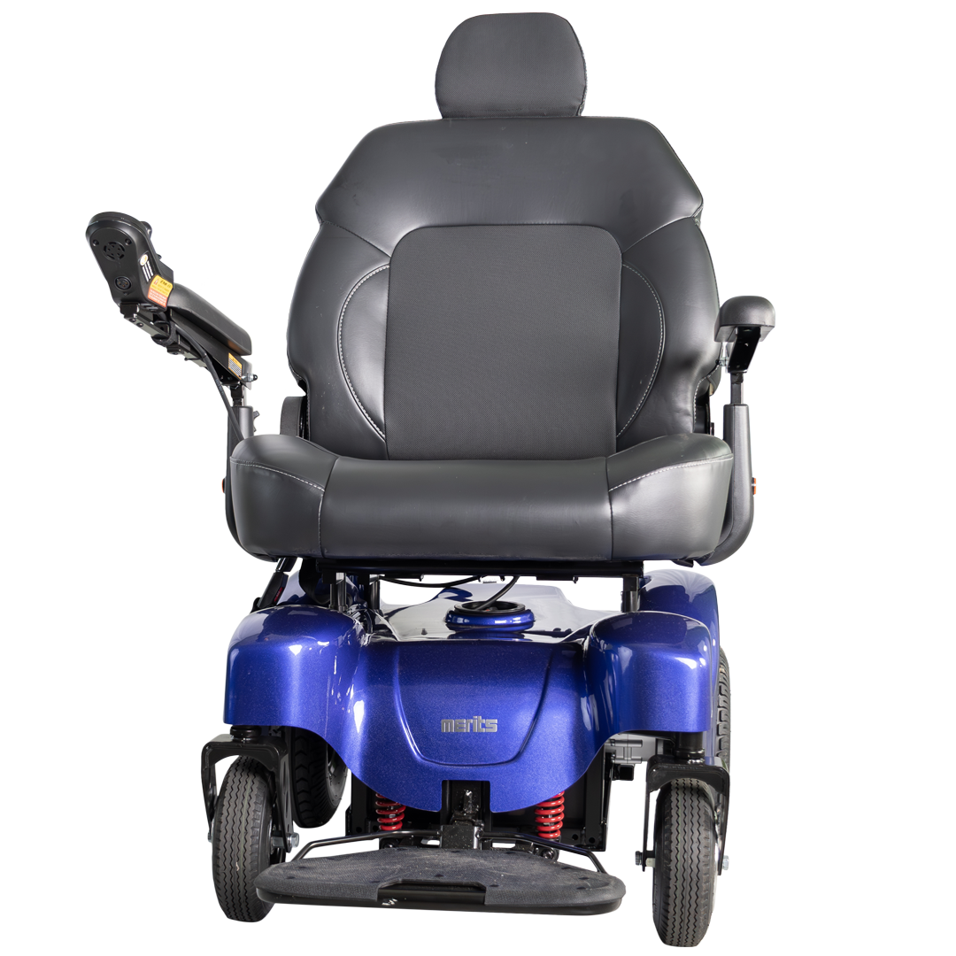 Merits P710 Atlantis Super Heavy-Duty Bariatric Power Wheelchair - Extended Long Range, w/ Anti Flat Tires, 600lbs Weight Capacity