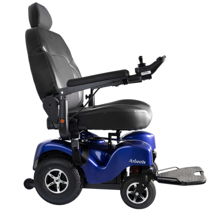 Merits P710 Atlantis Super Heavy-Duty Bariatric Power Wheelchair - Extended Long Range, w/ Anti Flat Tires, 600lbs Weight Capacity