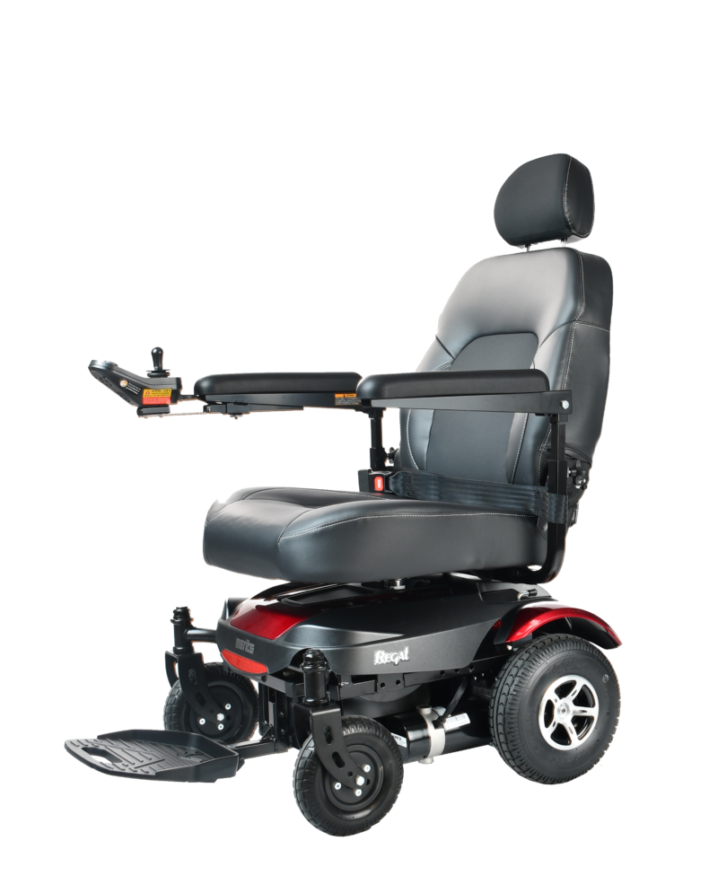 Merits Regal P310 Power Wheelchair Mobility - Flip Up Arm Rest, Anti Flat Tires, 300 Lbs Weight Capacity