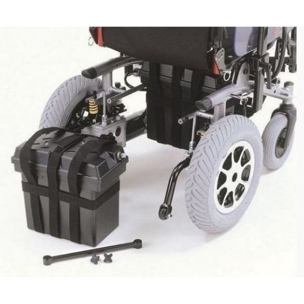 Merits P183 Heavy-Duty Bariatric Folding Power Wheelchair - 700lbs Weight Capacity w/ Anti Flat Foam Tires