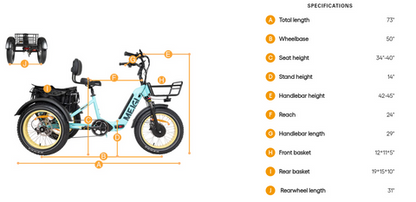 Dwmeigi MG2301- Silverado HD Fat Tire Electric Tricycle