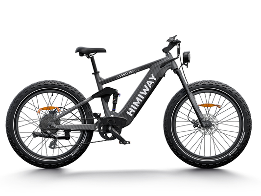 Himiway Cobra D7 Electric Bike 1000W All Terrain Super Fat Tires and Full Suspension Off-Road Hunting