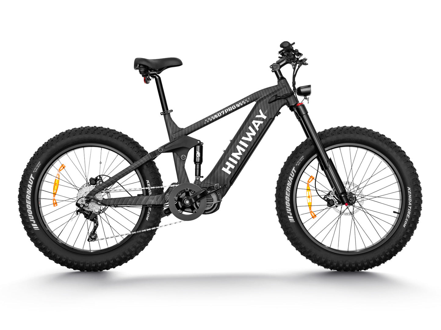 Himiway Cobra Pro Full Suspension Electric Bike w/ All Terrain Fat Tire 1000W For Steep Mountainous Hills