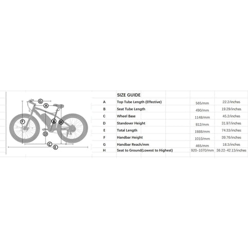 Ecotric Cheetah All Terrain Fat Tire Beach Snow Electric Bike w/ 500W Dual Disk Brakes For Safety and Powerful Braking