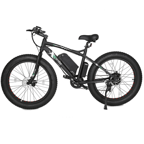 Ecotric Cheetah All Terrain Fat Tire Beach Snow Electric Bike w/ 500W Dual Disk Brakes For Safety and Powerful Braking