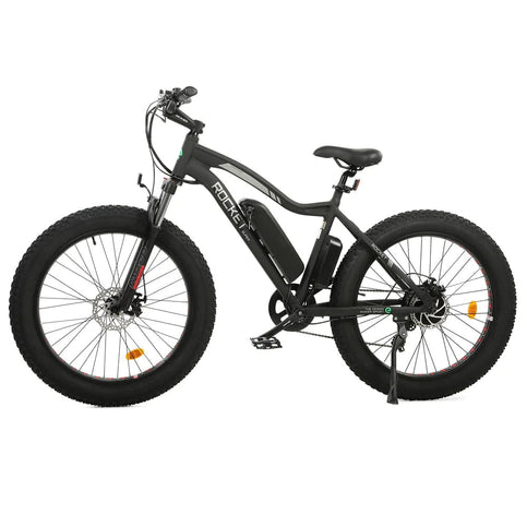 Ecotric Rocket All Terrain Fat Tire Electric Bike w/ 500W Brushless Motor For Long Lifespan, Adjustable Fork Suspension For Smooth and Comfort - Leisure, Commute, Trail Riders