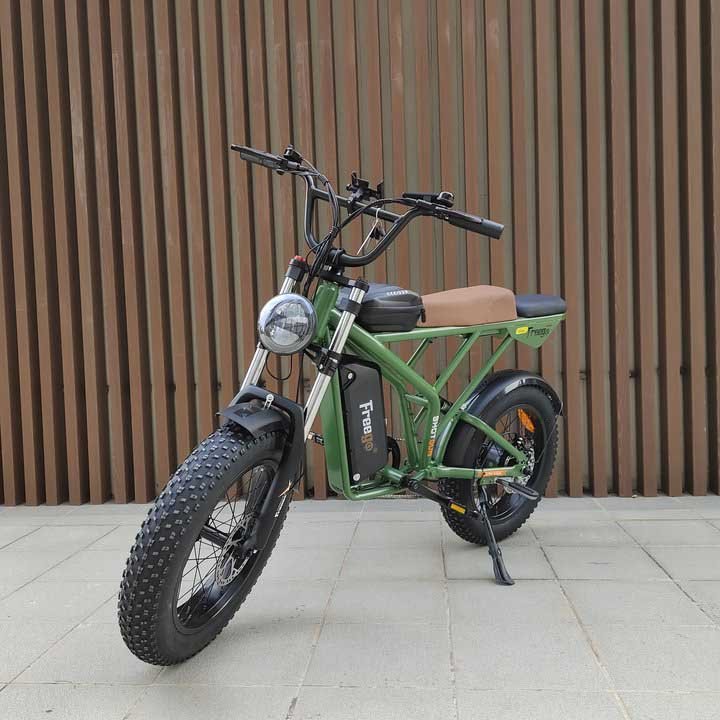 Freego Shotgun F2 Electric Cargo Bike 1200W Powerful Motor, Fat Tire Ebike - Full Suspension For Comfort Riding