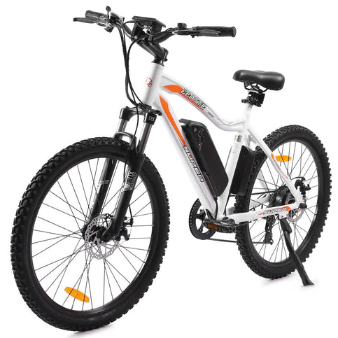 Ecotric Leopard All Terrain Tires Electric Mountain Bike - Suspension w/ Ultimate Comfort 500W - For Commuter, Trails, and Leisure Riders