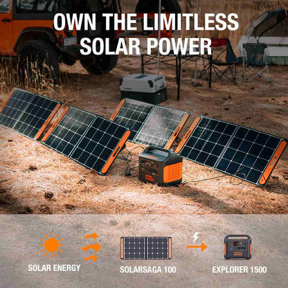 Jackery Explorer 1500 Portable Power Station - 3 x 110V/1800W AC Outlets, Solar Generator, for Home Use Backup, Emergency, RV Outdoor Camping