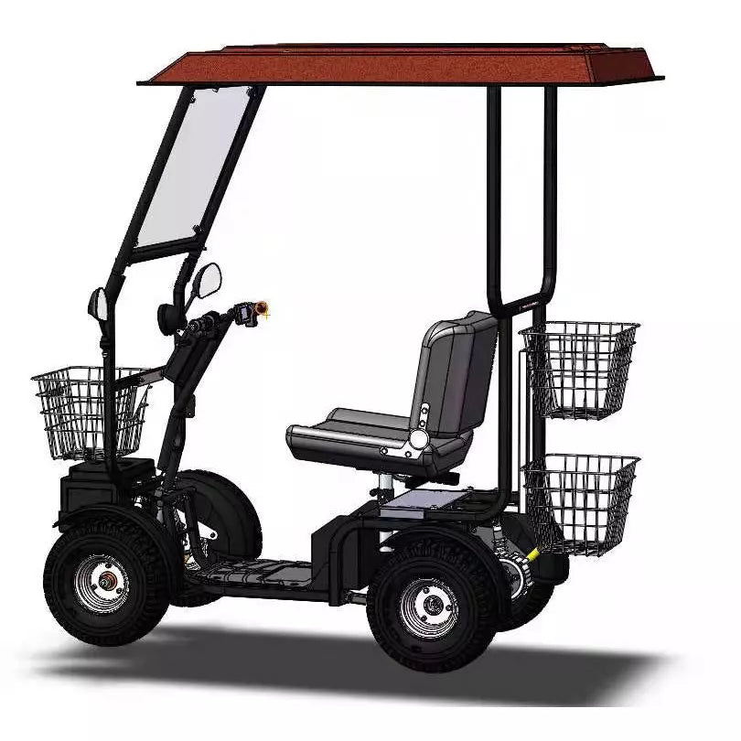 Green Transporter Cheeta Ninja All-Terrain Long Distance Mobility Scooter - Perfect For Golf Cart, 500lbs Weight Capacity