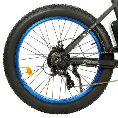 Ecotric Rocket All Terrain Fat Tire Electric Bike w/ 500W - Leisure, Commute, Trail Riders