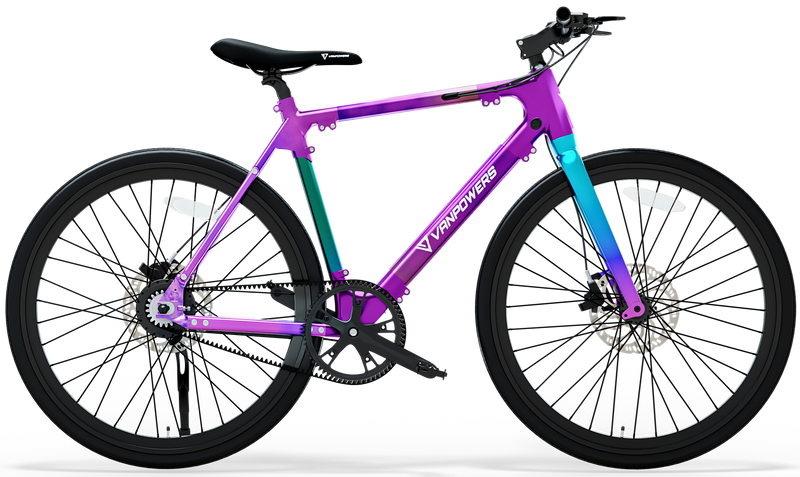 Vanpowers City Vanture Off Road Long Distance Electric Bike - For Rugged Terrain, Up to 50 Miles Per Charge