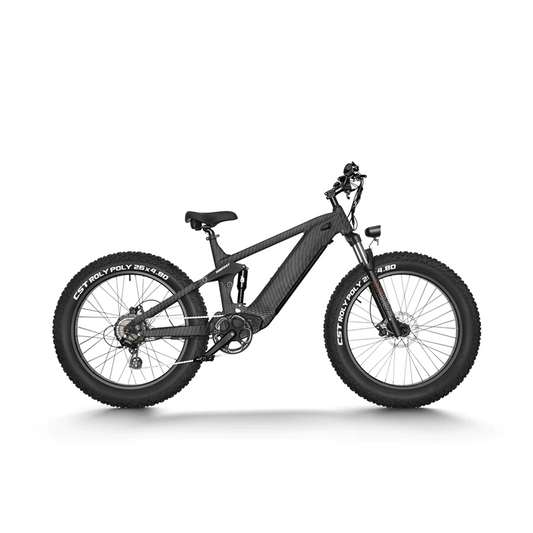 Himiway Cobra 750W Extra Long Distance Electric Mountain Bike w/ All Terrain Super Fat Tires and Full Suspension For Max Comfort and Safety On The Toughest Riding Conditions - For Off-Road, Hunting, Trail Riding