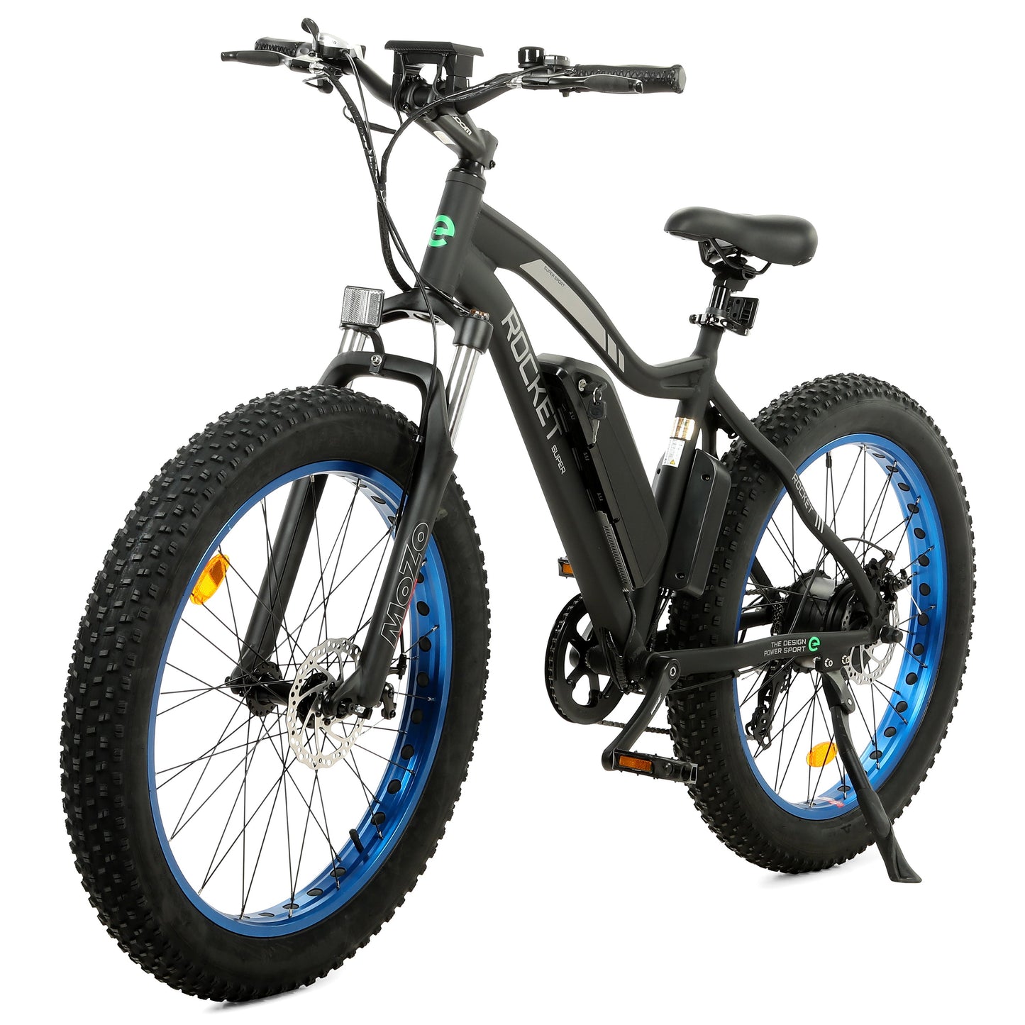 Ecotric Rocket All Terrain Fat Tire Electric Bike w/ 500W Brushless Motor For Long Lifespan, Adjustable Fork Suspension For Smooth and Comfort - Leisure, Commute, Trail Riders