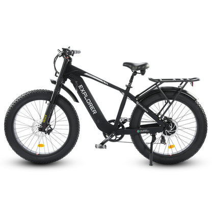 Ecotric Explorer All Terrain Anti-Skid Fat Tire For Comfort Off-Road Riding 750W Electric Bike