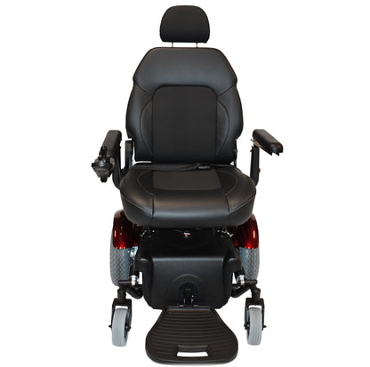 Merits P327 Vision Super Mid Wheel Drive Bariatric Power Wheelchair - Long Distance 6 Wheel, W/ Anti Flat Tires, 450 Lbs Weight Capacity