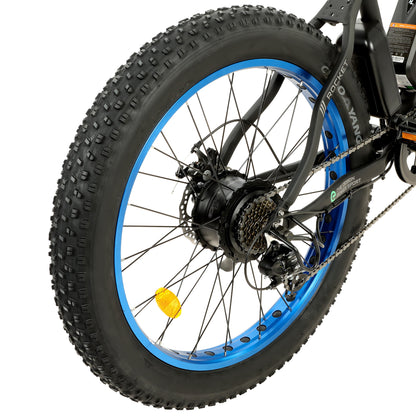Ecotric Rocket All Terrain Fat Tire Electric Bike w/ 500W - Leisure, Commute, Trail Riders