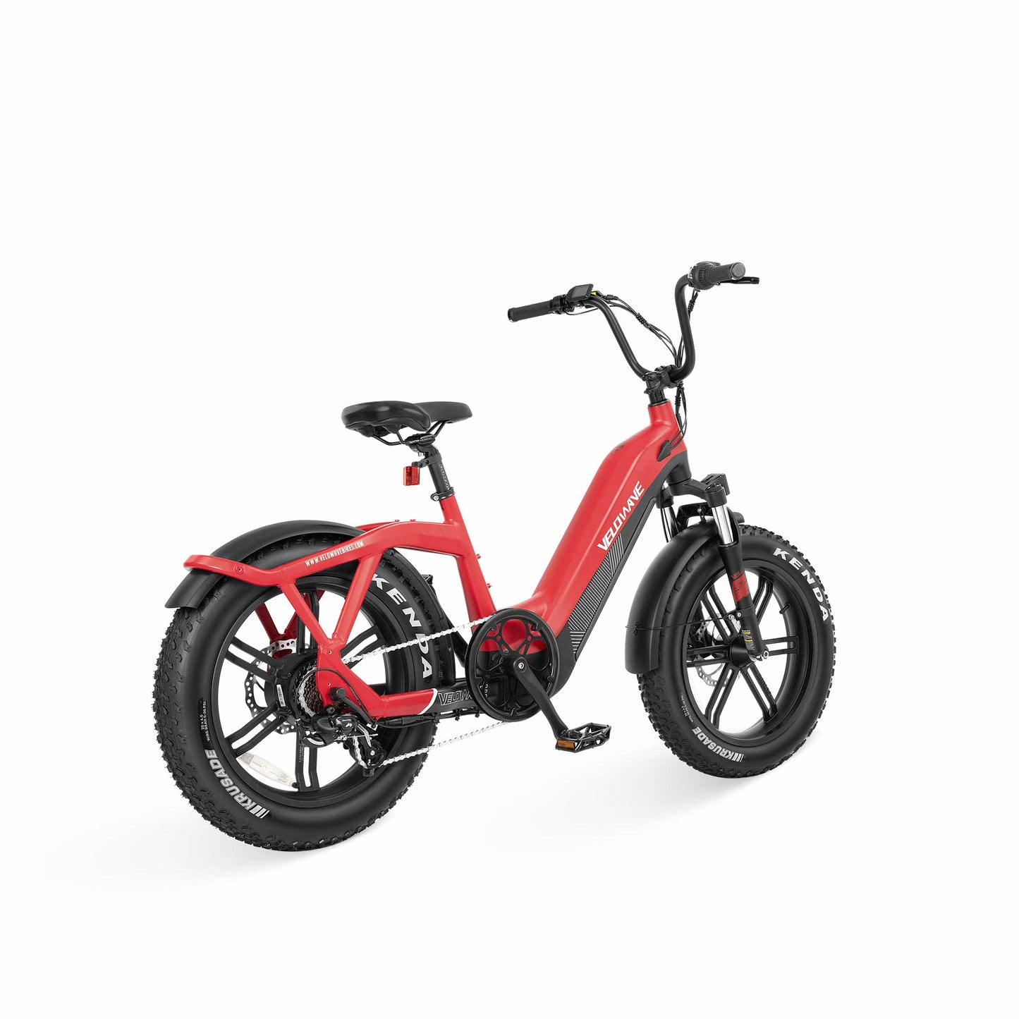 Velowave Pony Step Thru Electric Bike 20" Fat Tire 750W Motor with Suspension Fork for Comfort Riding