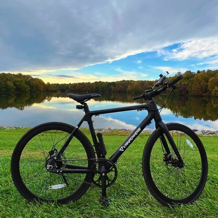 Vanpowers City Vanture Off Road Long Distance Electric Bike - For Rugged Terrain, Up to 50 Miles Per Charge