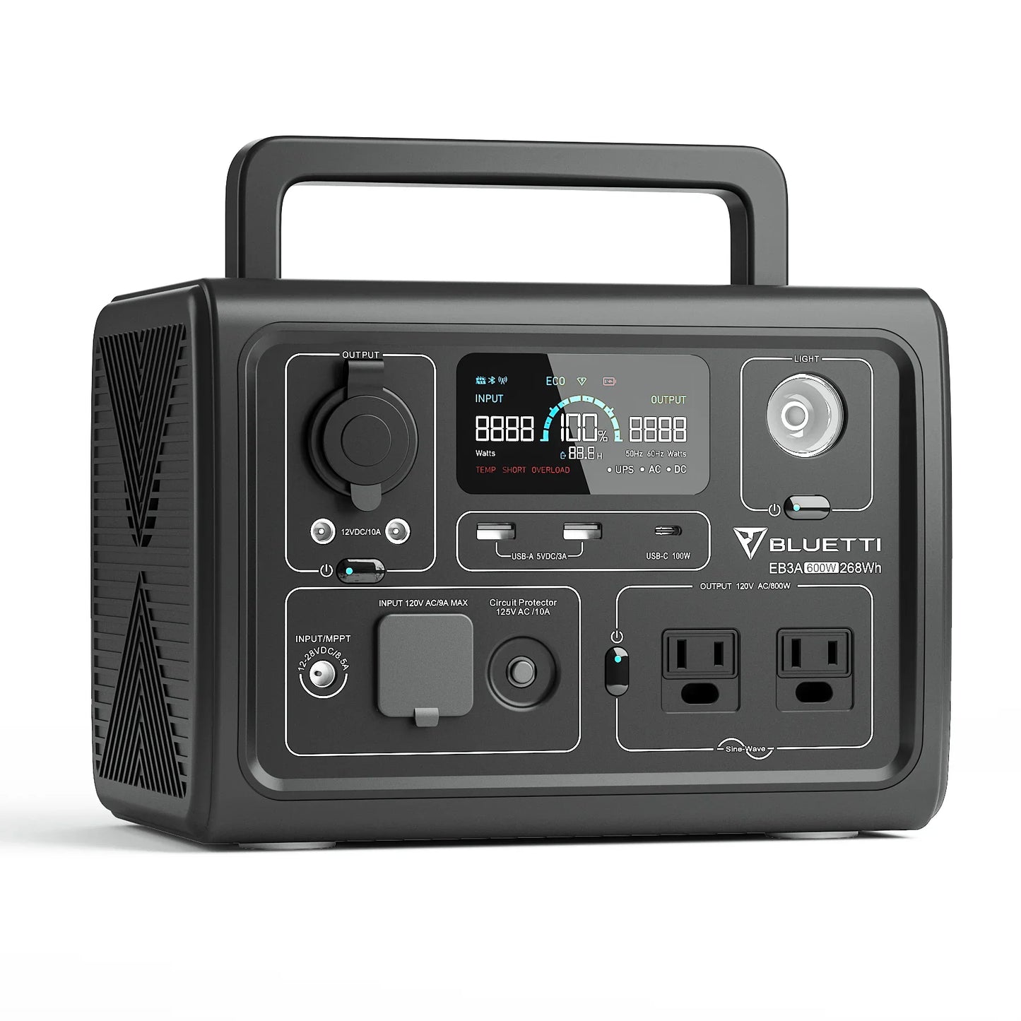 BLUETTI EB3A Portable Power Station | 600W (1200W Surge)