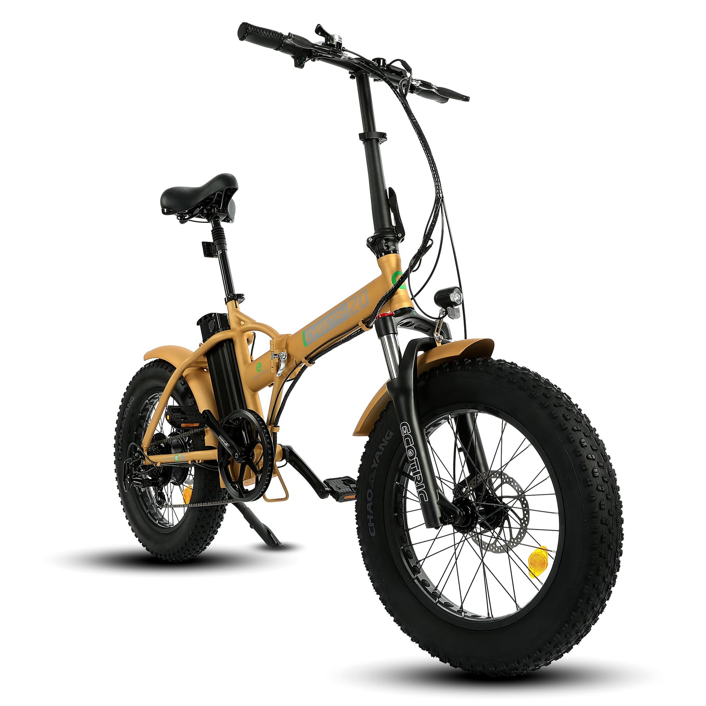 Ecotric 48V Portable Folding Fat Tire Long Distance eBike 500W w/ LCD Display For Leisure