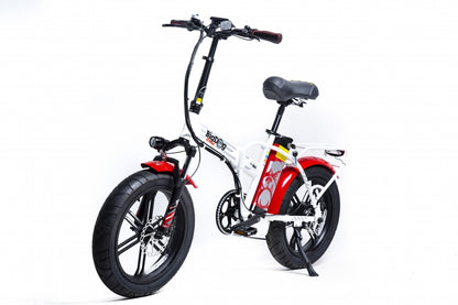 Green Bike Electric Bike Big Dog Extreme 20" Folding Fat Tire Ebike 750W 48V LCD Display
