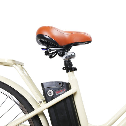 Nakto Classic City Step Thru Electric Bicycle 250W 26" White