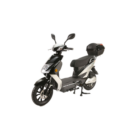 X-Treme Cabo Moped Cruiser Electric Scooter with Seat 60V 600W Ebike w/ Pedals