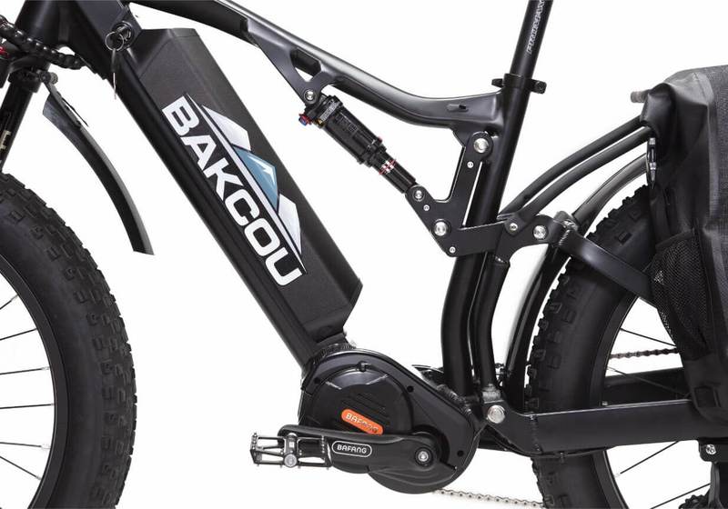 Bakcou Storm G2 Full Suspension Electric Hunting Bike Bafang Ultra Mid Drive Motor