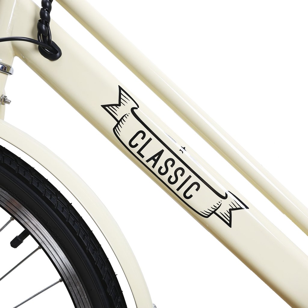 Nakto Classic City Step Thru Electric Bicycle 250W 26" White