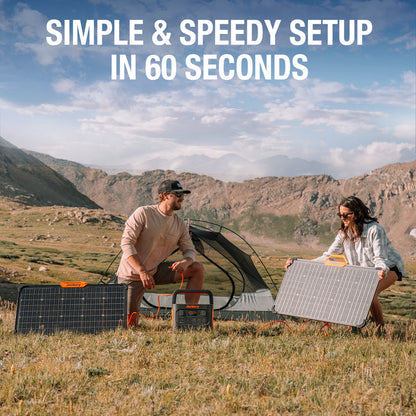 Jackery SolarSaga 80W Dual Sided Solar Panels - Waterproof and Dustproof - Compatible with All Power Stations