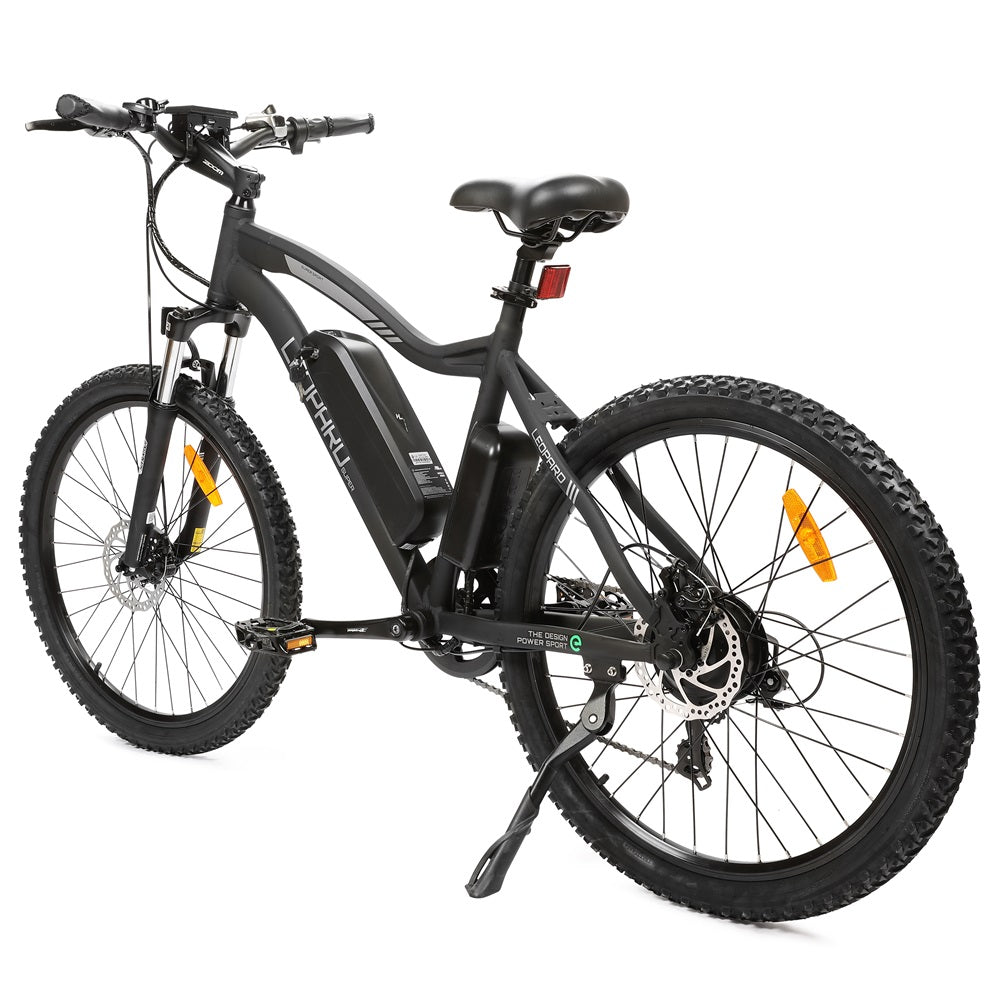 Ecotric Leopard All Terrain Tires Electric Mountain Bike - Suspension w/ Ultimate Comfort 500W - For Commuter, Trails, and Leisure Riders