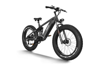 Himiway Cobra 750W Long Distance Electric Mountain Bike w/ All Terrain Super Fat Tires and Full Suspension Off-Road Hunting