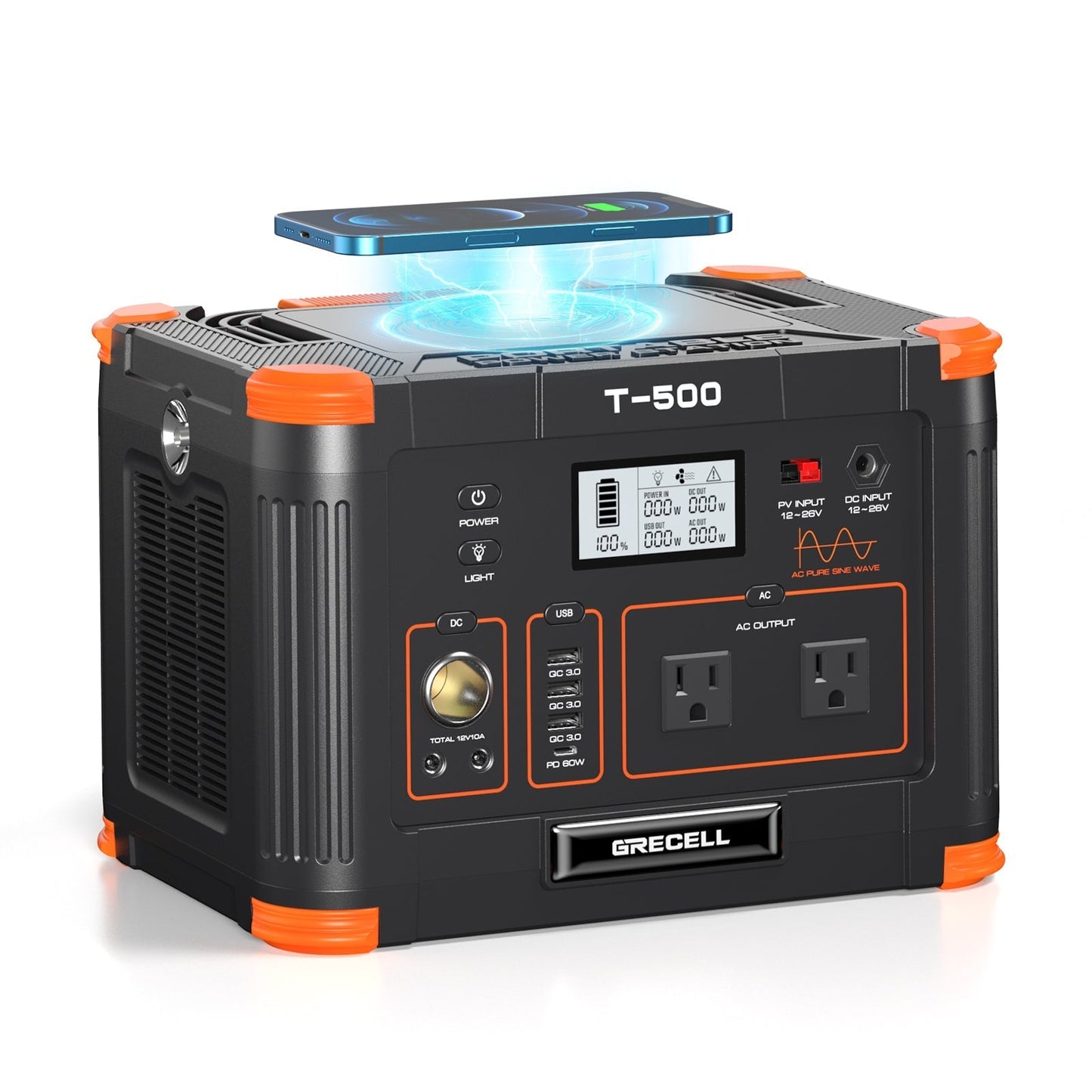 GRECELL Portable Power Station 500W