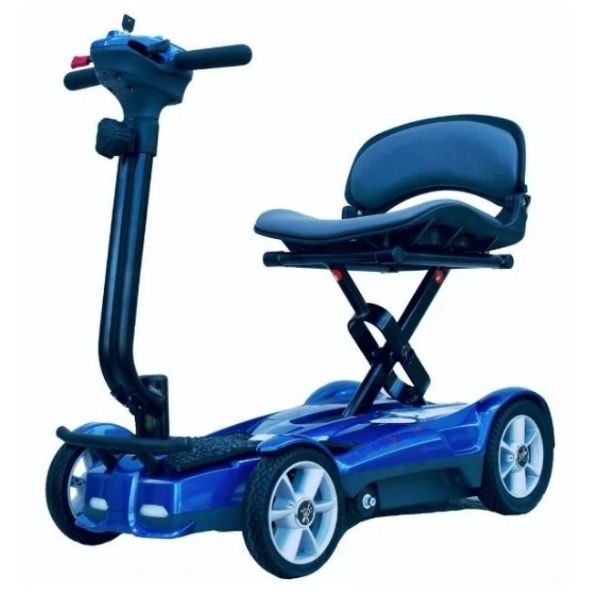 EV Rider Transport AF 4 Wheel Automatic Folding Mobility Scooter - Lightweight, Travel Approved, Anti Flat Tires For Seniors